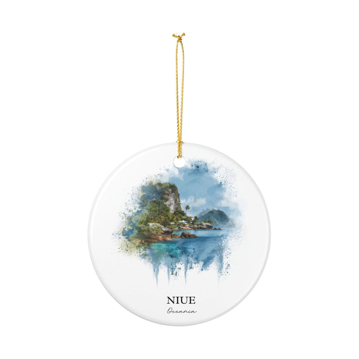 Niue Ornament: Unique Niue Souvenir, Niue Xmas Decor, and Authentic Niue Gift