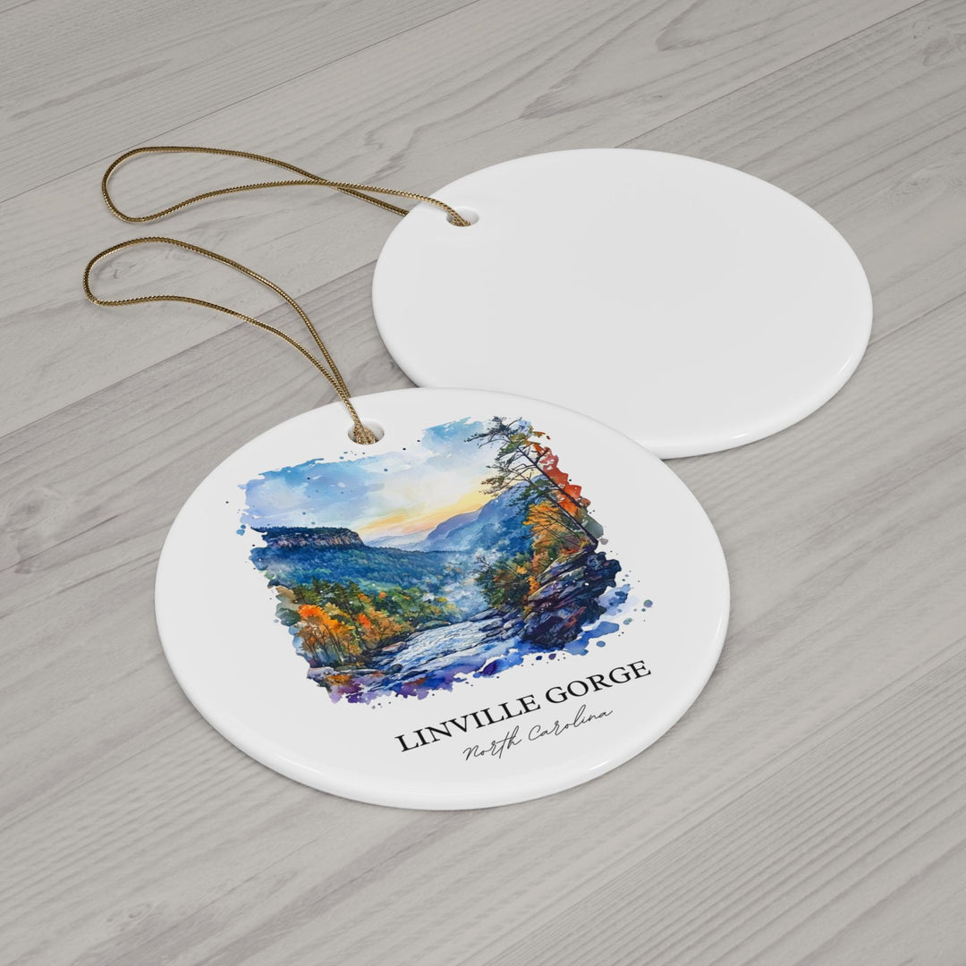 Linville Gorge Ornament: Unique Pisgah Forest Souvenir, North Carolina Xmas Decor, and Authentic Linville Gorge Gift