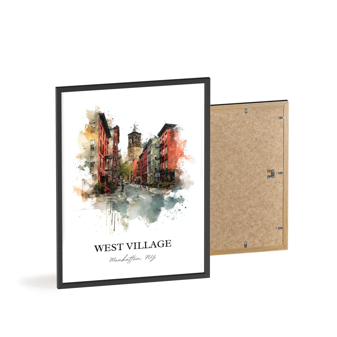 West Village, NYC – Watercolor Art Print