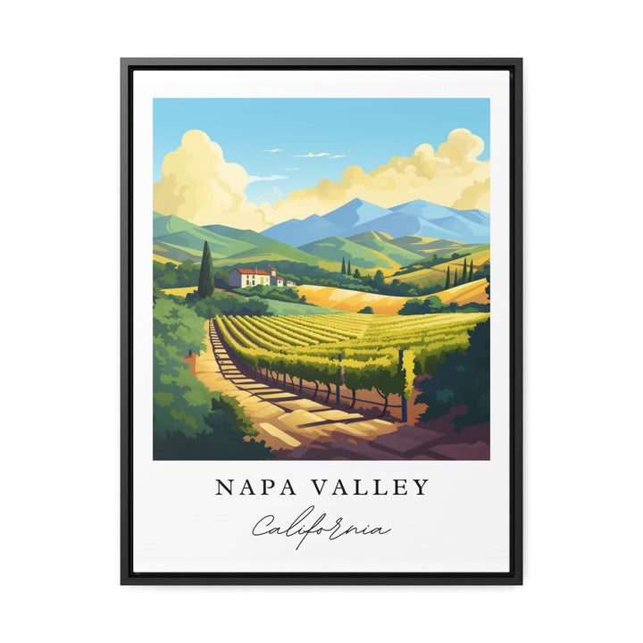 Napa Valley CA wall art - Wine Country, Napa Valley Cali poster, Napa Valley Wedding gift, Birthday present, Custom Text, Personalised Gift