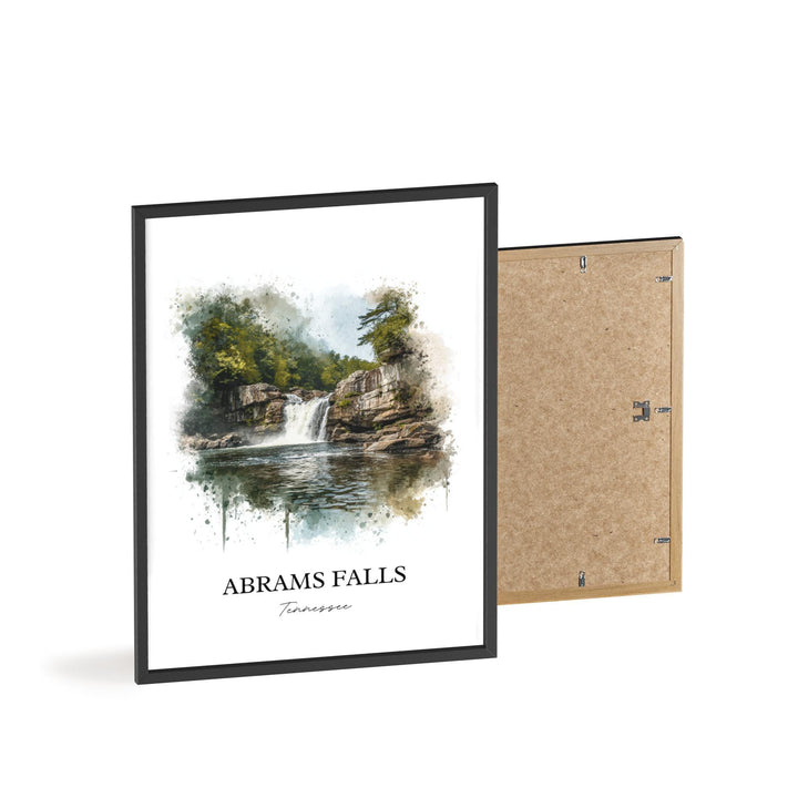 Abrams Falls Wall Art, Abrams Falls TN Print, Tennessee Watercolor Art, Abrams Falls Gift, Travel Print, Travel Poster, Housewarming Gift