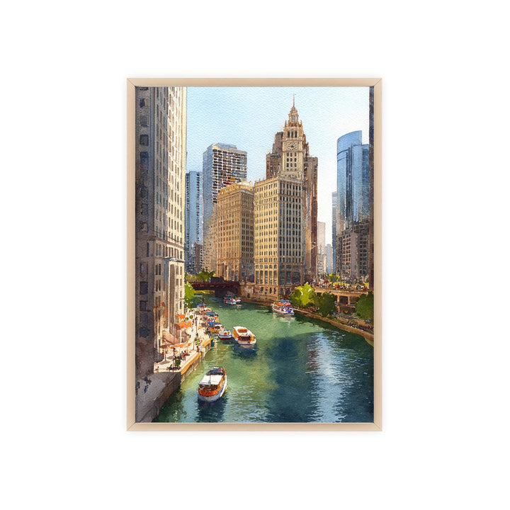 Chicago, USA – Watercolor Art Print