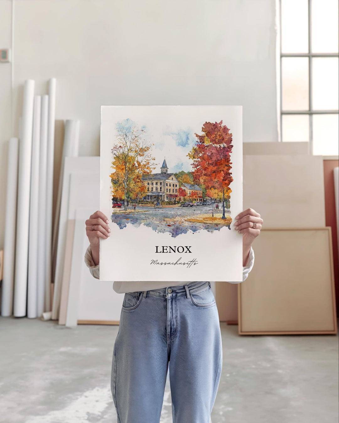 Lenox Wall Art - Massachusetts Print