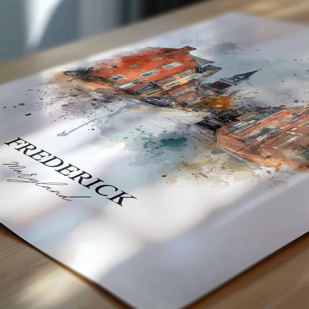 Frederick, Maryland – Watercolor Art Print