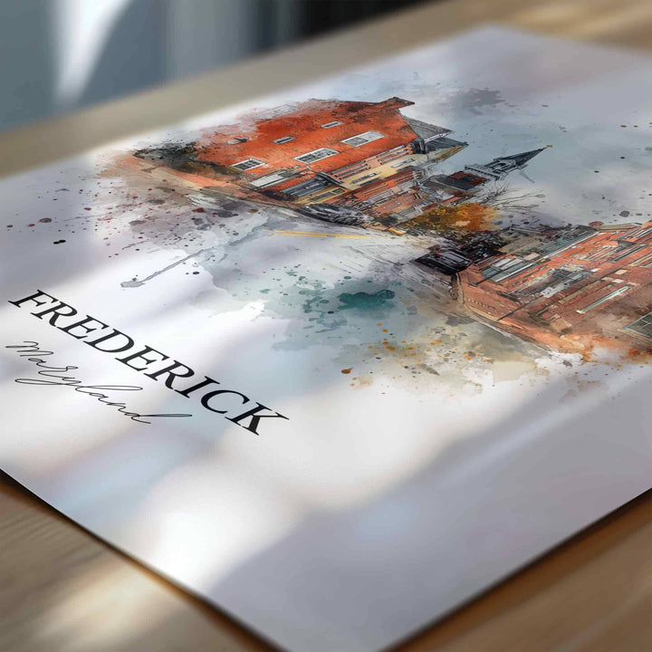 Frederick, Maryland – Watercolor Art Print
