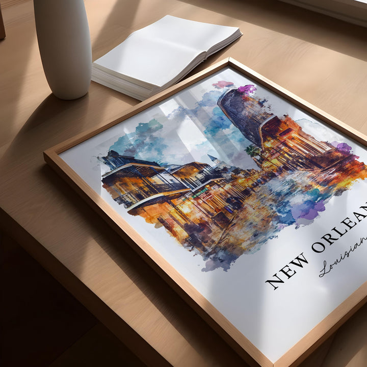 New Orleans, Louisiana – Watercolor Art Print