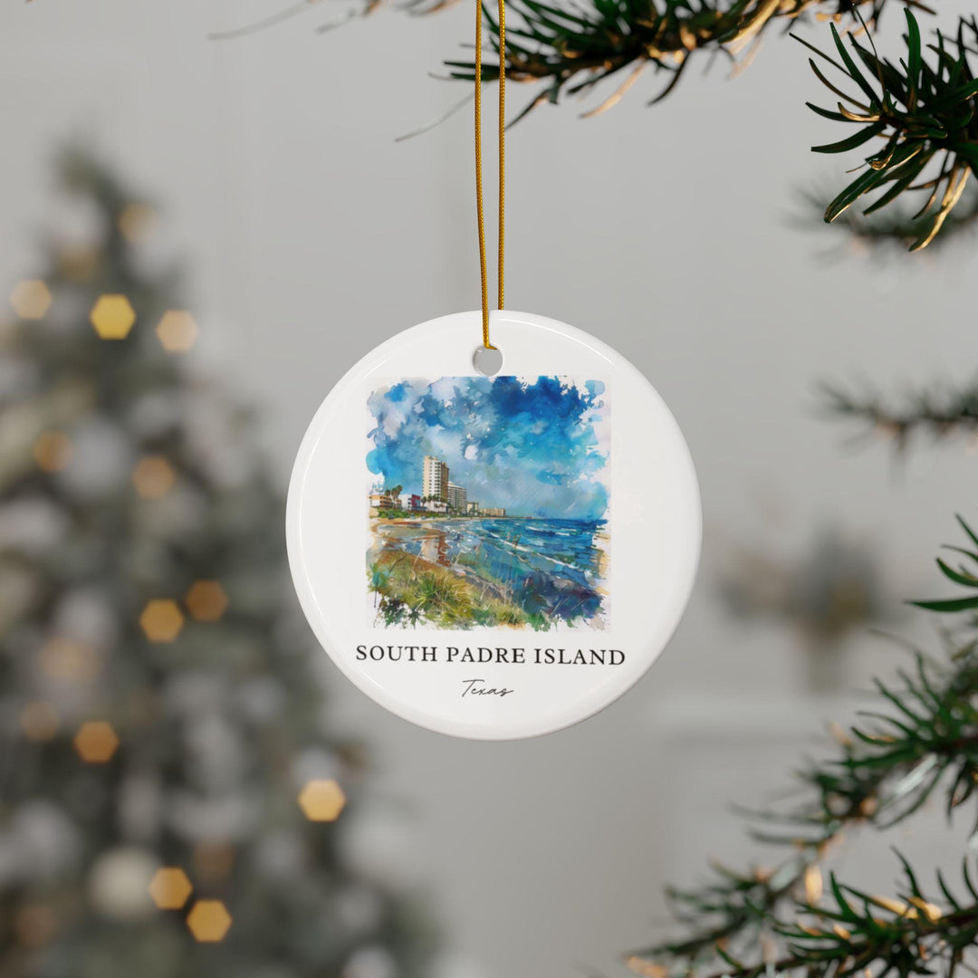 South Padre Island Ornament: Unique South Padre Island Souvenir, Texas Xmas Decor, and Authentic South Padre Island Gift