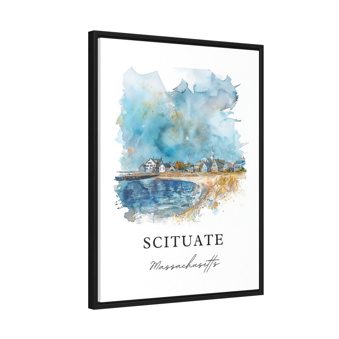 Scituate Wall Art, Plymouth County Print, South Shore MA Watercolor Art, Scituate Mass. Gift,