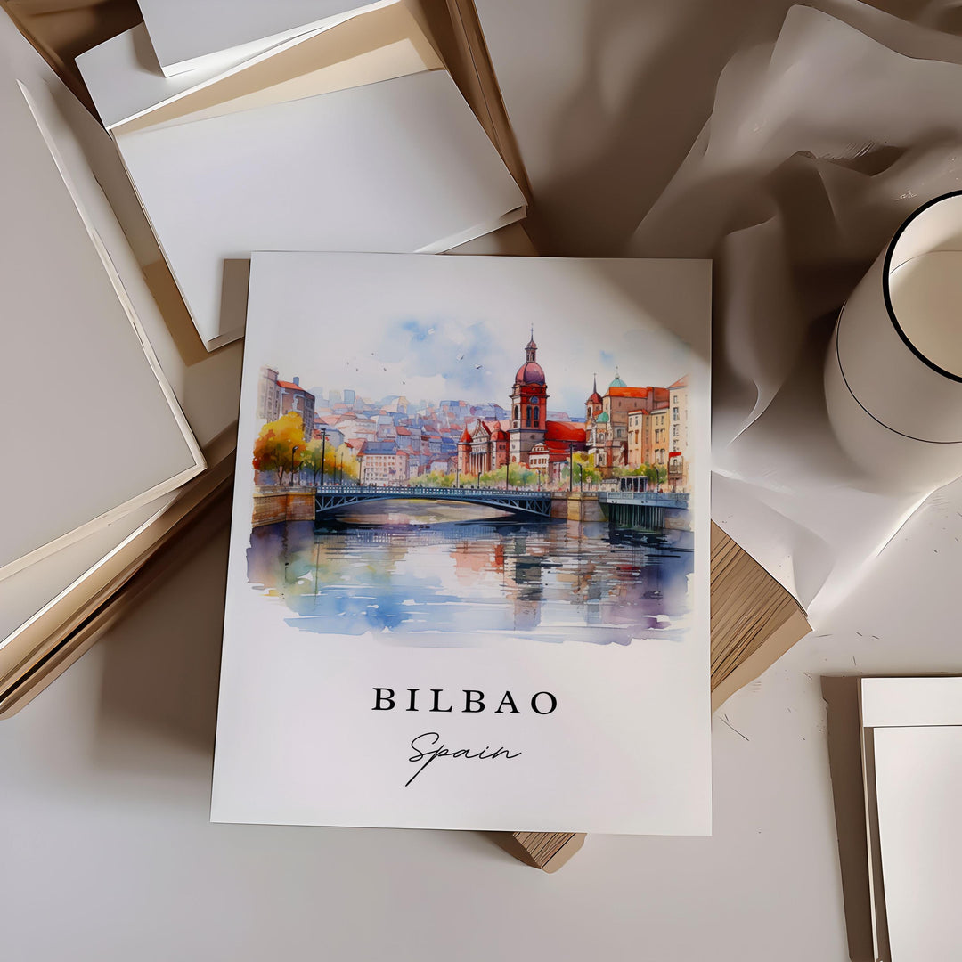 Bilbao Wall Art - Spain Print