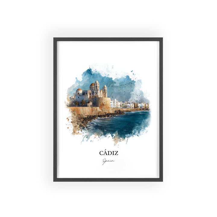 Cadiz, Spain – Watercolor Art Print