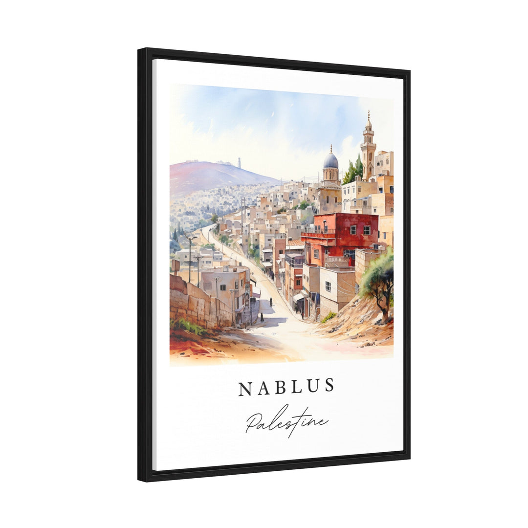 Nablus Palestine wall art - Palestine, Nablus poster print, Nablus Wedding gift, Nablus Birthday present, Custom Text, Perfect Gift