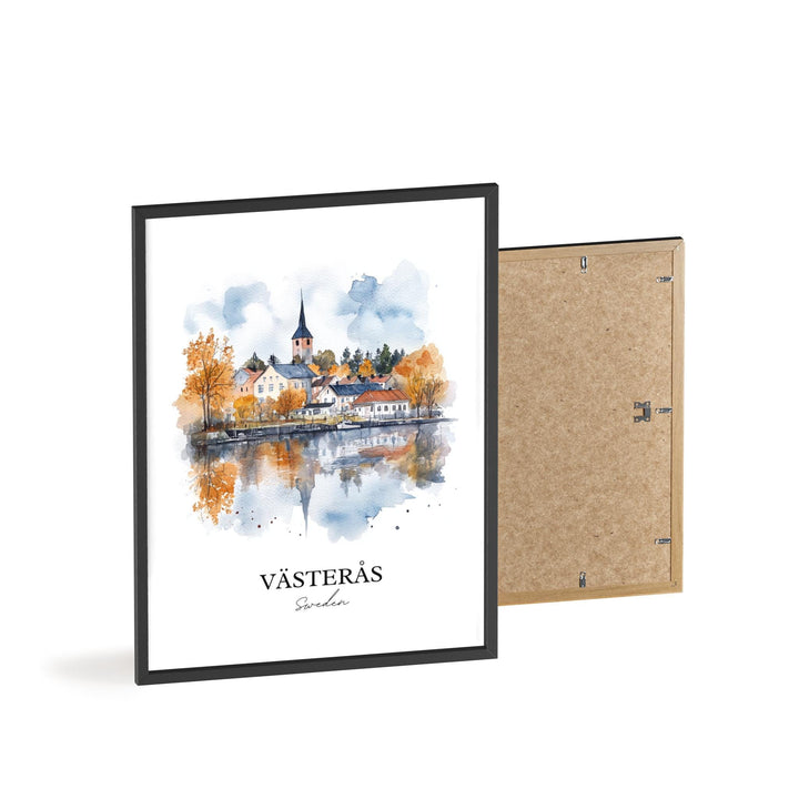 Vasteras Travel Print Wall Art Vasteras Wall Hanging Home Décor Vasteras Gift Art Lovers Sweden Art Lover Gift Vasteras Poster