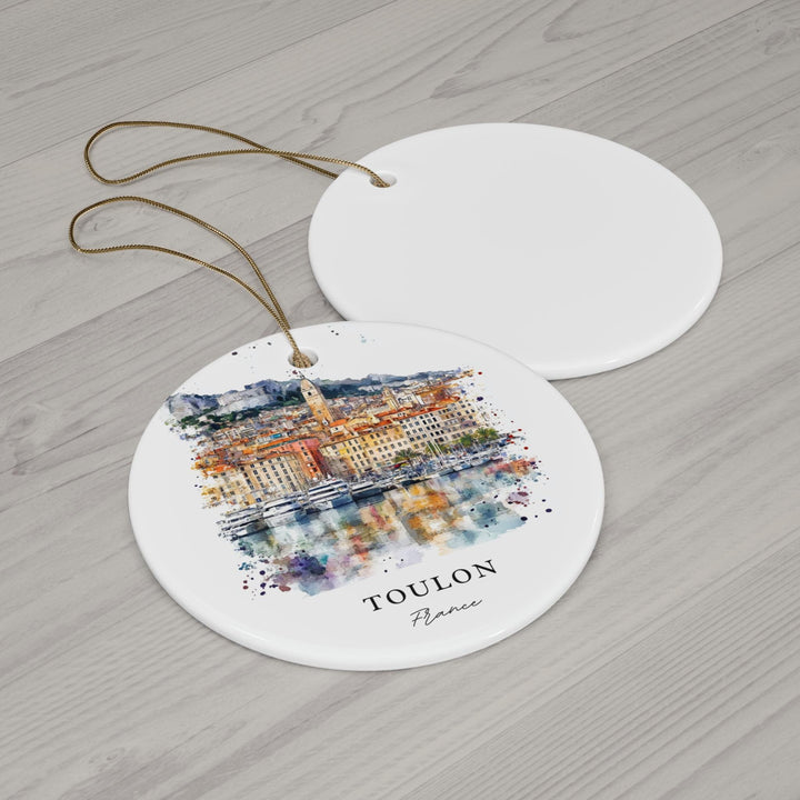 Toulon France Ornament: Unique Toulon Souvenir, Toulon France Xmas Decor, and Authentic Toulon France Christmas Gift