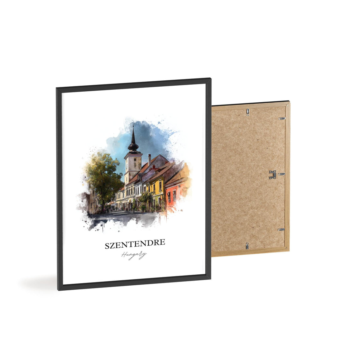 Szentendre, Hungary – Watercolor Art Print