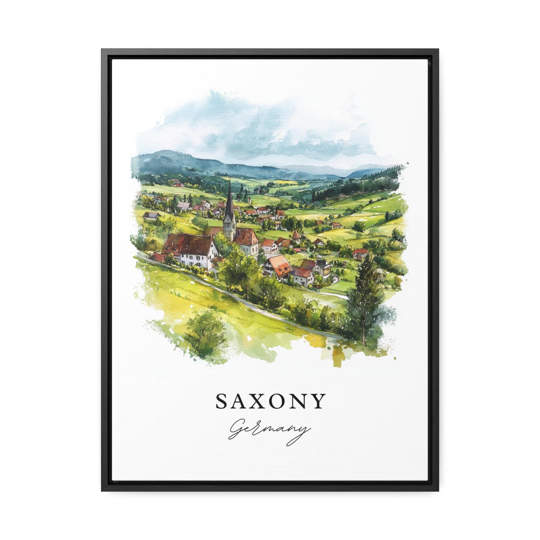 Saxony Germany Wall Art, Saxony Region Print, Saxony Watercolor Art, Saxony Germany Gift,