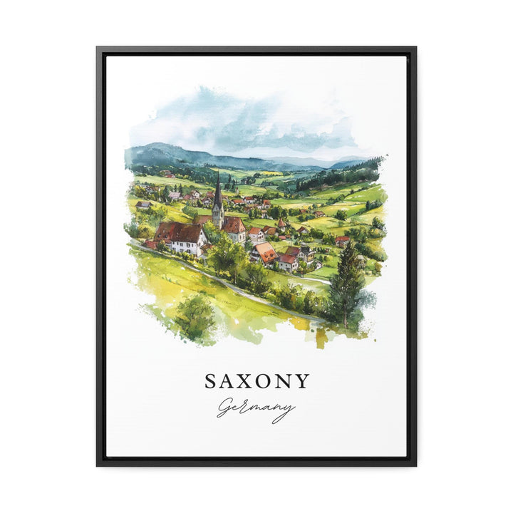 Saxony Germany Wall Art, Saxony Region Print, Saxony Watercolor Art, Saxony Germany Gift,