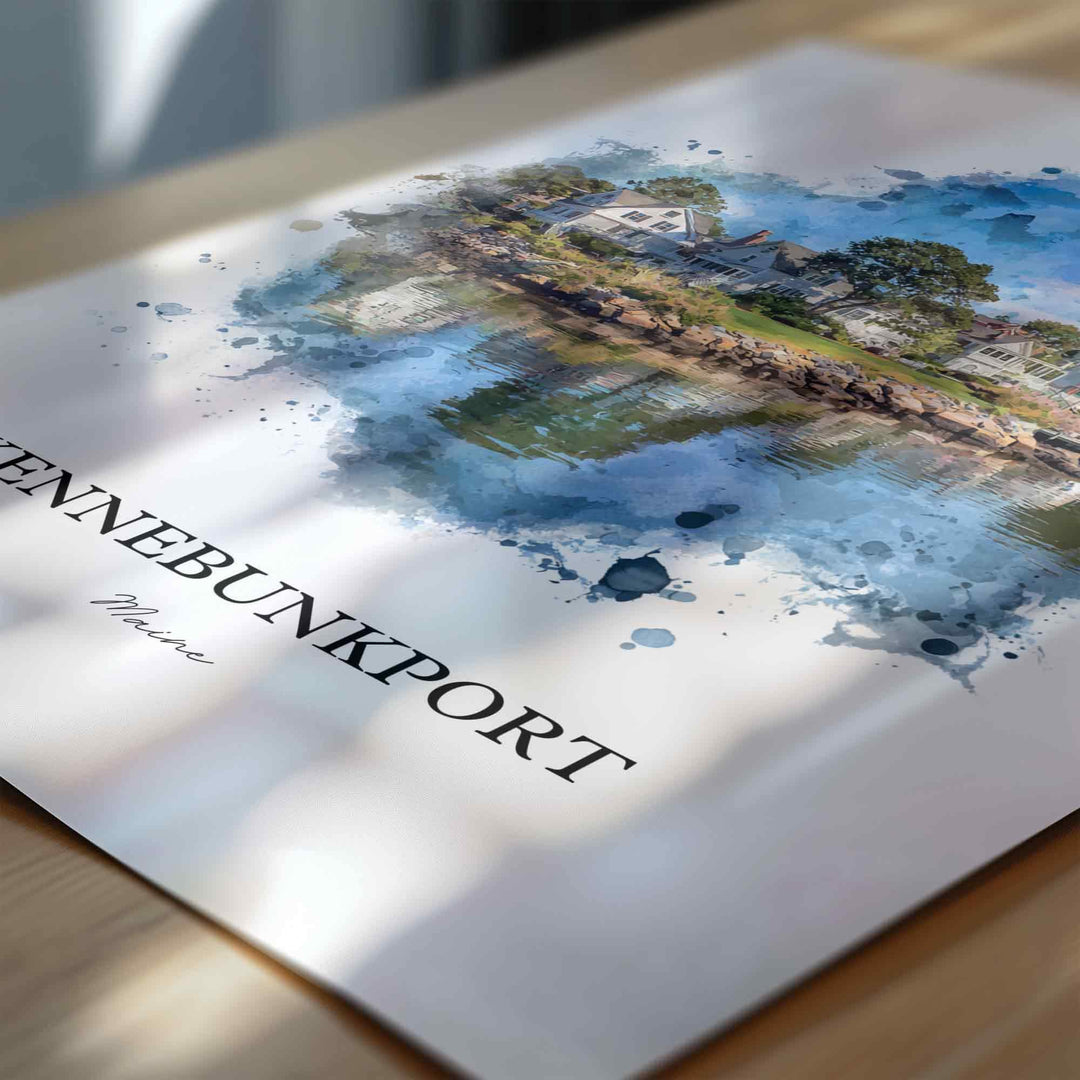 Kennebunkport, Maine – Watercolor Art Print