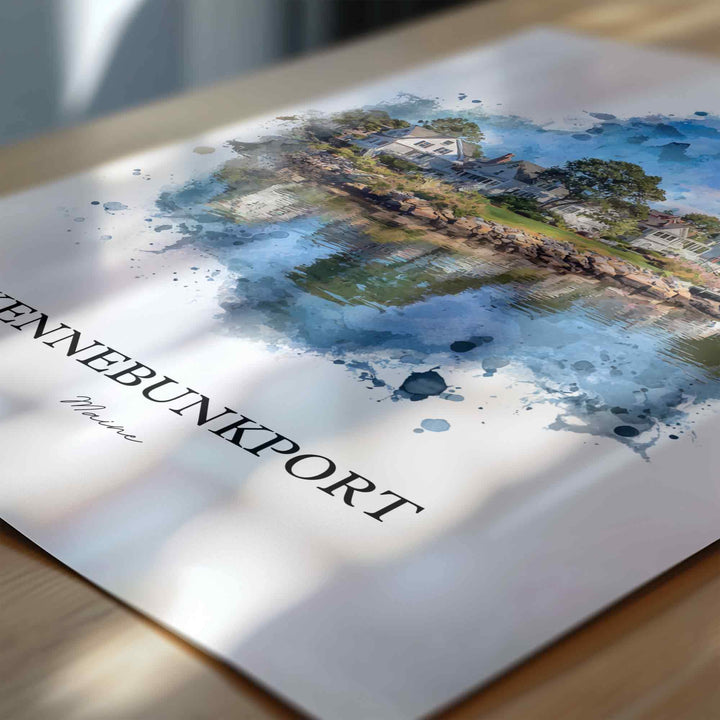 Kennebunkport, Maine – Watercolor Art Print