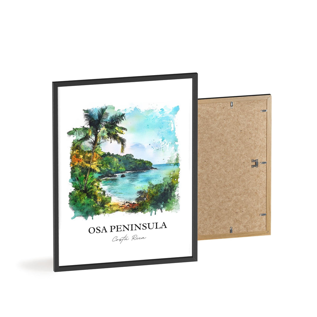 Osa Peninsula, Costa Rica – Watercolor Art Print