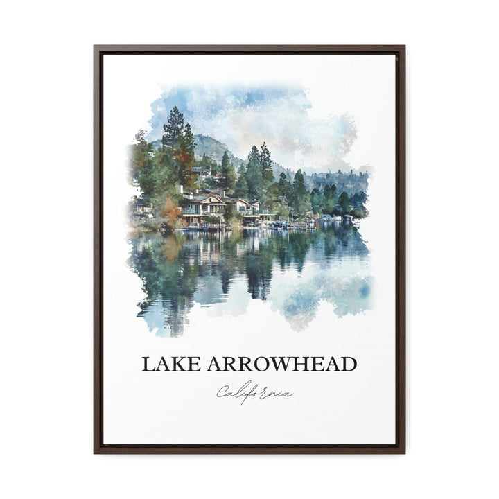 Lake Arrowhead Wall Art, San Bernardino Print, Lake Arrowhead Artwork, Lake Arrowhead Gift, Travel Print, Travel Poster, Housewarming Gift