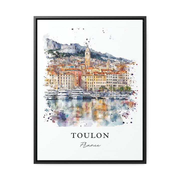 Toulon France Wall Art, Toulon Print, Toulon Watercolor Art, Var Region France Gift,