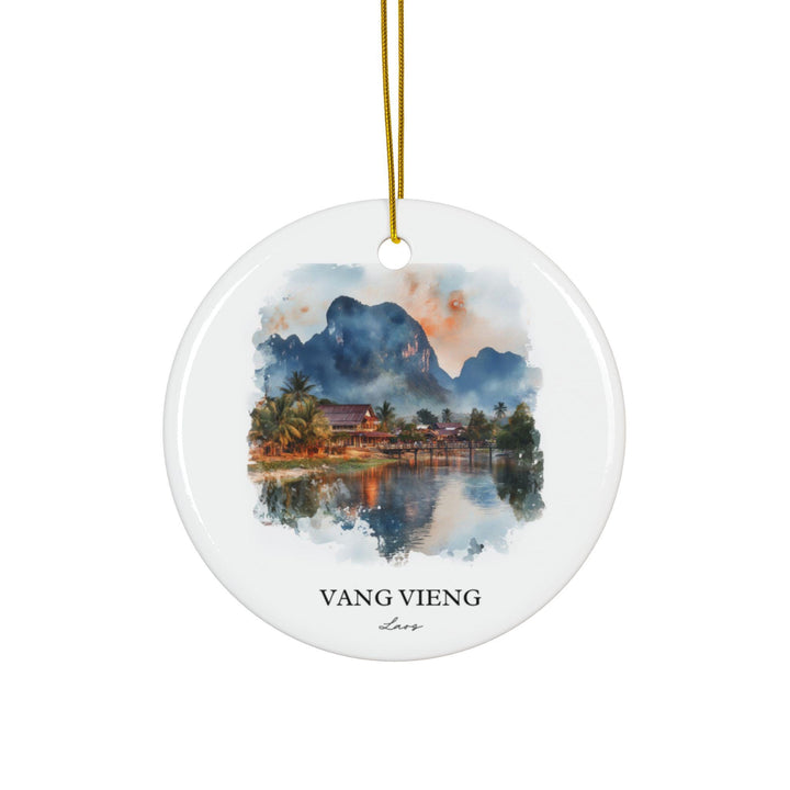 Vang Vieng Ornament: Unique Laos Souvenir, Laos Xmas Decor, and Authentic Vang Vieng Gift