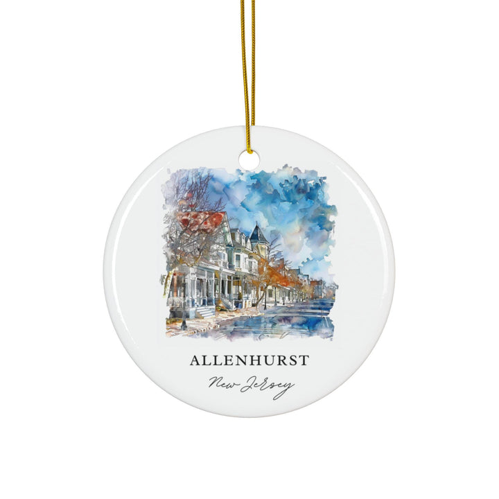 Allenhurst NJ Ornament: Unique Allenhurst Souvenir, Jersey Shore Xmas Decor, and Authentic Allenhurst NJ Gift