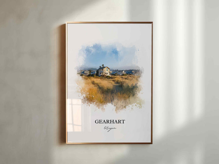Gearhart, Oregon – Watercolor Art Print