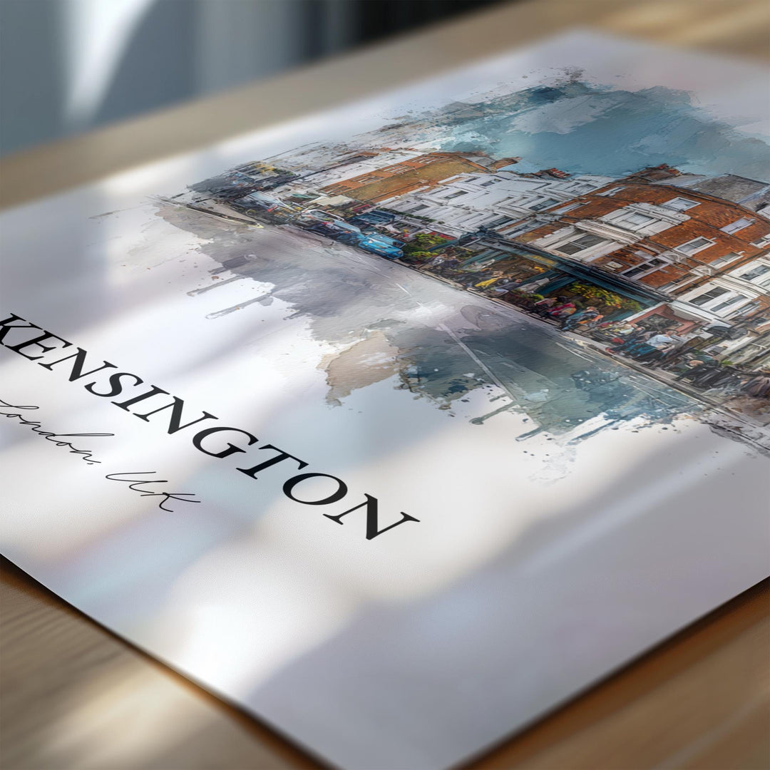 Kensington, London – Watercolor Art Print