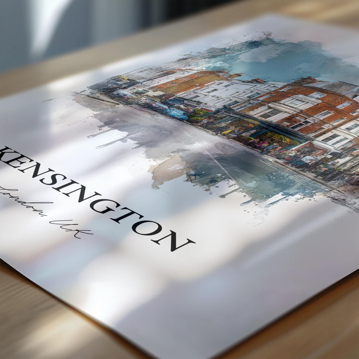 Kensington, London – Watercolor Art Print