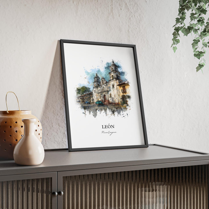 León, Nicaragua – Watercolor Art Print
