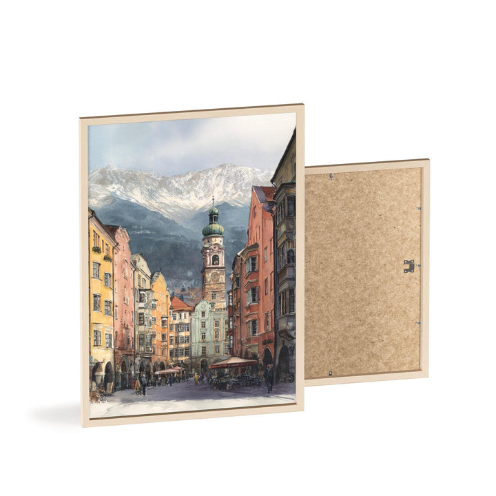 Innsbruck Austria Watercolor Art Innsbruck Travel Print Innsbruck Artwork Innsbruck Austria Decor Austria Wall Art