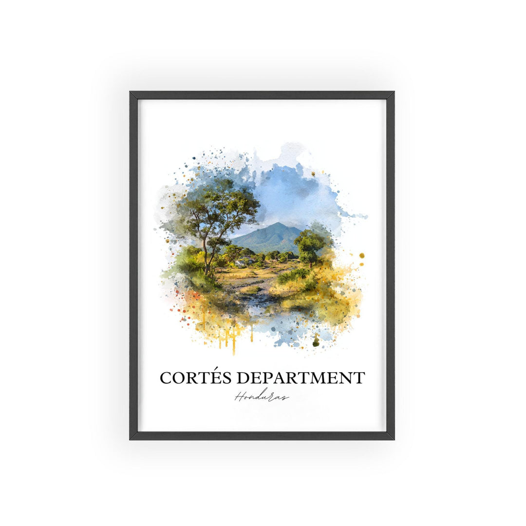 Cortés, Honduras – Watercolor Art Print