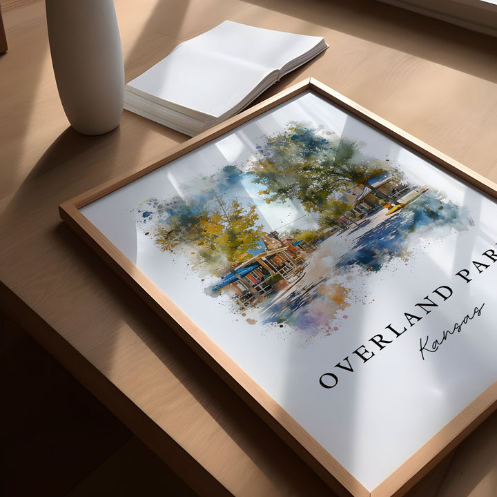 Overland Park KS wall art - Kansas, Overland Park print, Overland Park Kansas Wedding gift, Birthday present, Custom Text, Perfect Gift