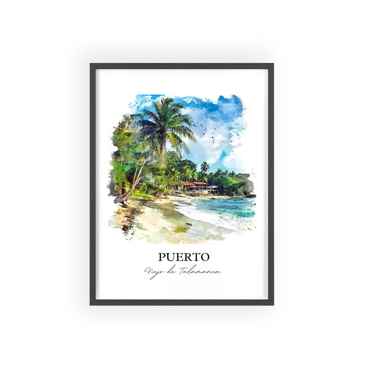 Puerto Viejo de Talamanca Art, Playa Negra Print, Costa Rica, Puerto Viejo de Talamanca Gift, Travel Print, Travel Poster, Housewarming Gift