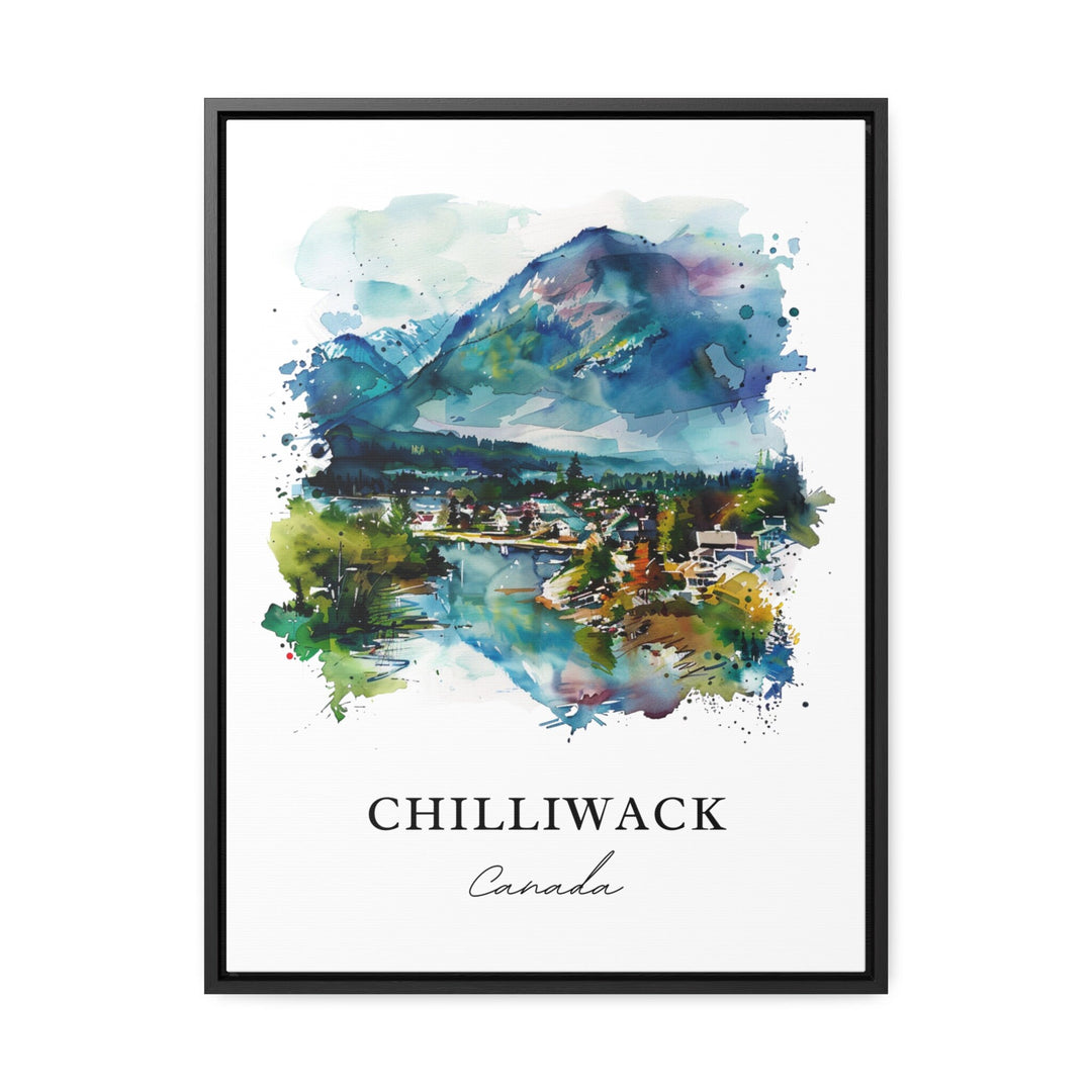 Chilliwack British Columbia Art, Chilliwack Print, Chilliwack Watercolor, Chilliwack Gift, Travel Poster, Housewarming Gift