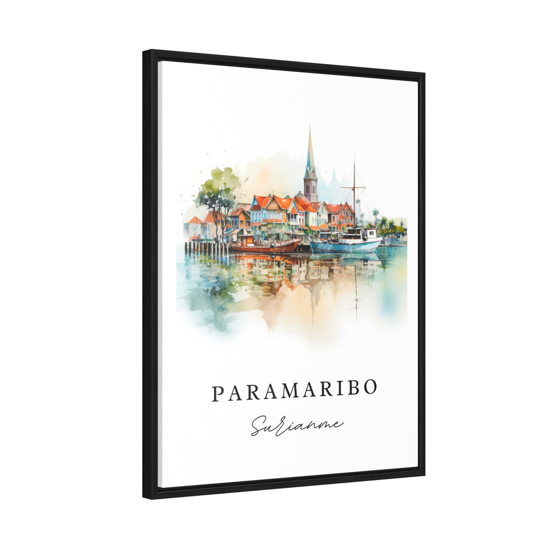 Paramaribo wall art - Suriname, Paramaribo poster print, Paramaribo Wedding gift, Birthday present, Custom Text, Perfect Gift