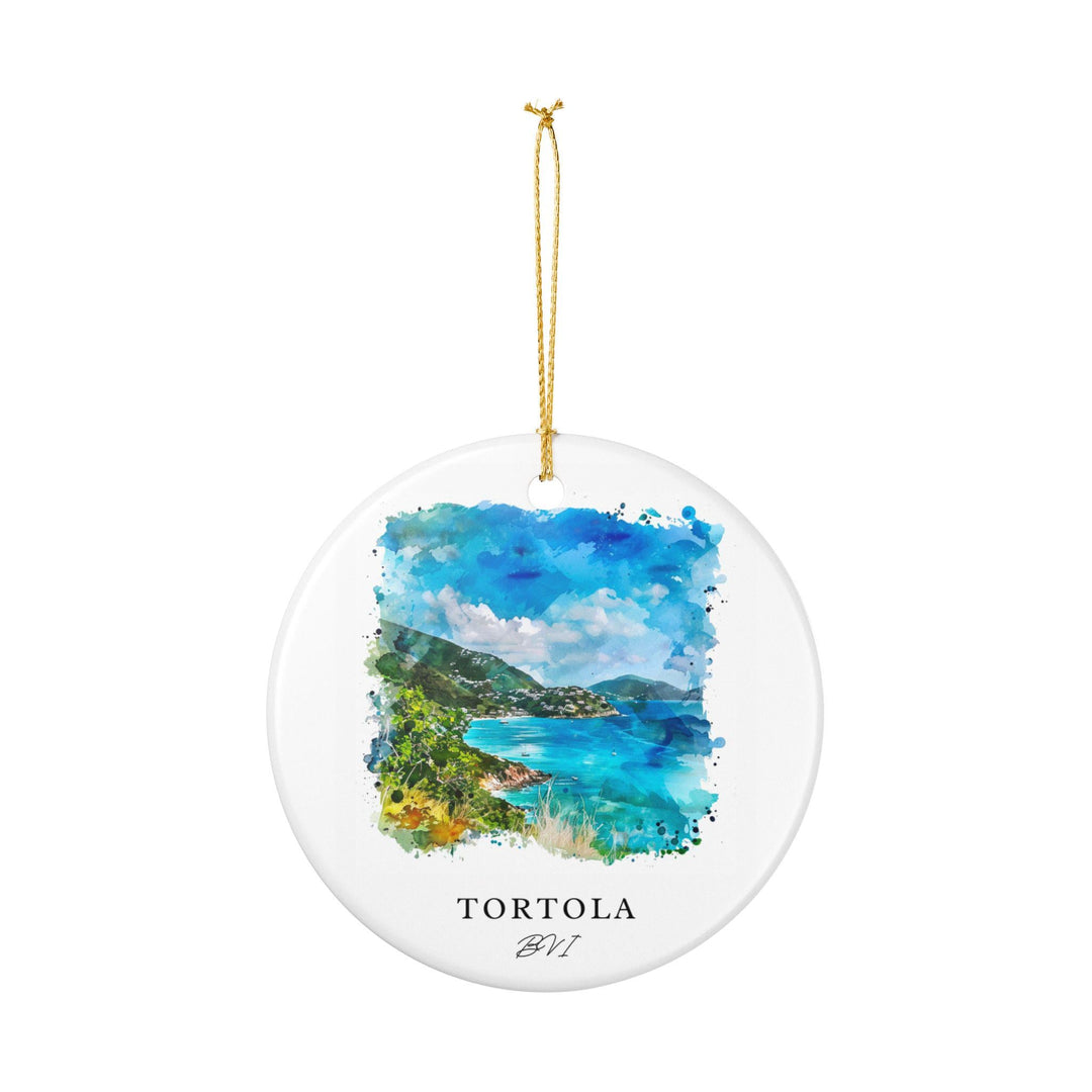 Tortola, BVI Ornament: Unique Tortola BVI Souvenir, Tortola Xmas Decor, and Authentic British Virgin Islands Gift
