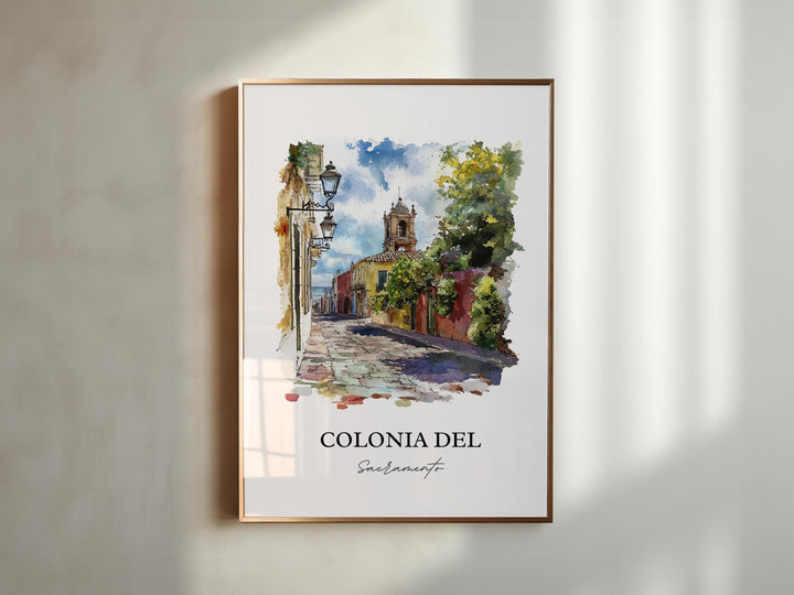Colonia del Sacramento Wall Art, Uruguay Print, Uruguay Artwork, Colonia del Sacramento Gift, Travel Print, Travel Poster, Housewarming Gift