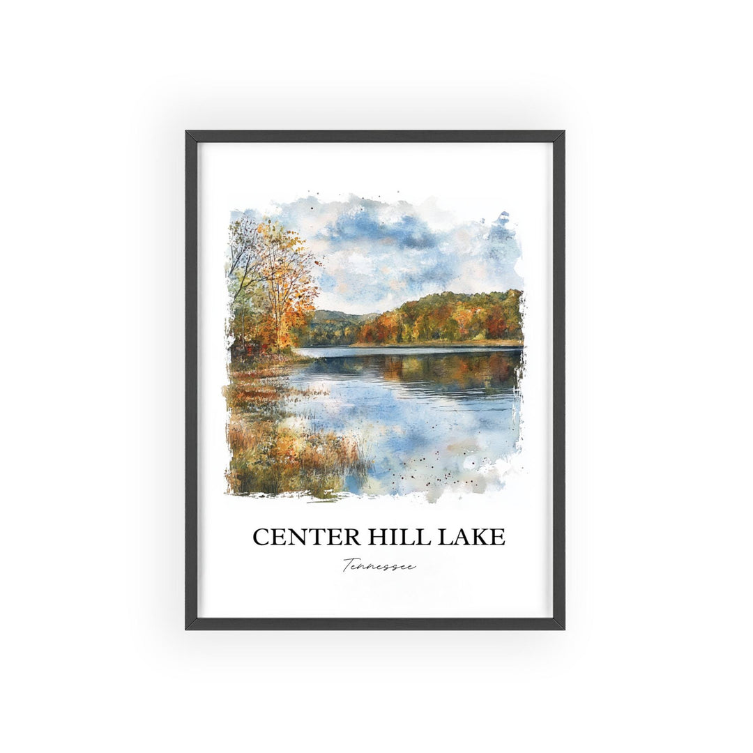 Center Hill Lake Wall Art, Middle Tennessee Print, Tennessee Artwork, Center Hill Lake Gift, Travel Print, Travel Poster, Housewarming Gift
