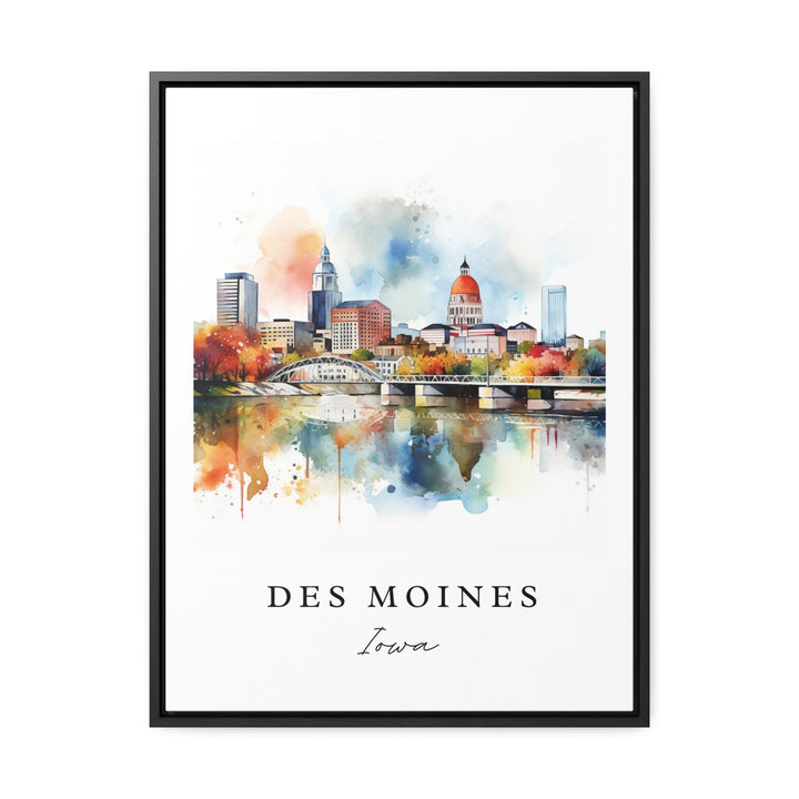 Des Moines Iowa wall art - Iowa, Des Moines poster, Des Moines Wedding gift, Birthday present, Custom Text, Personalized Gift