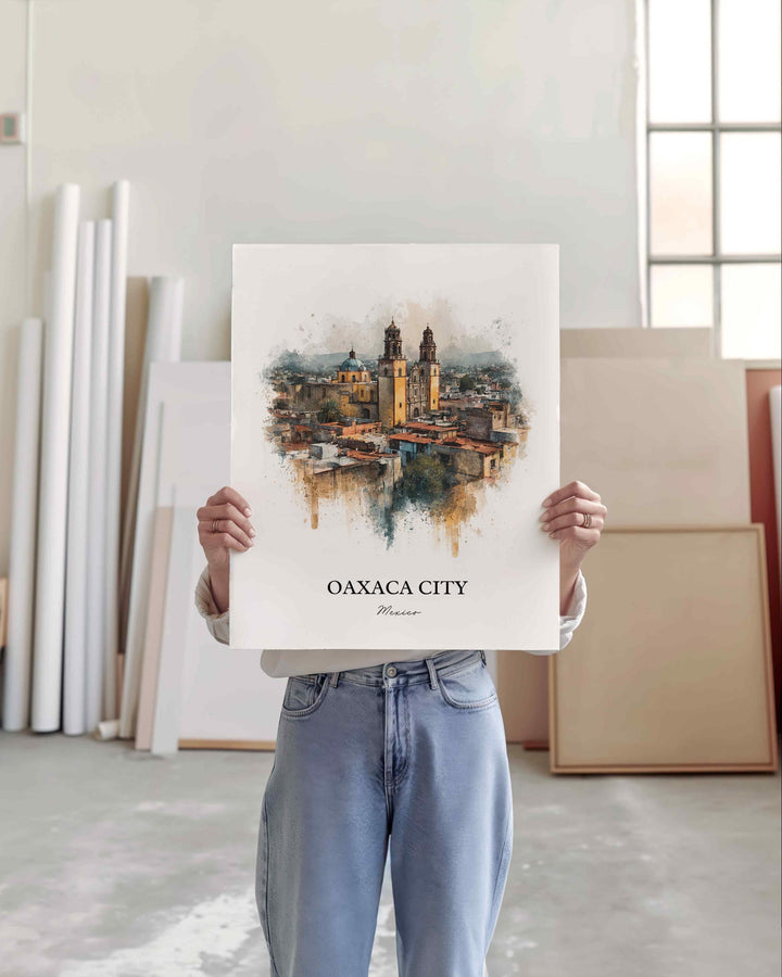 Oaxaca, Mexico – Watercolor Art Print