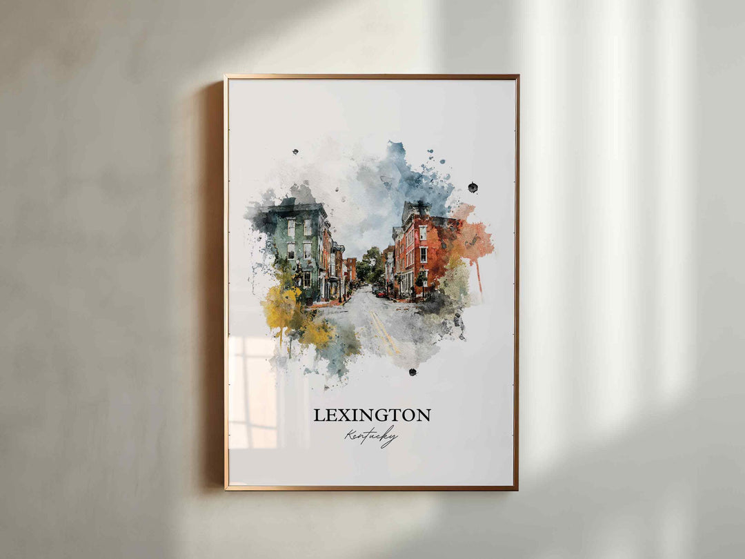 Lexington, Kentucky – Watercolor Art Print