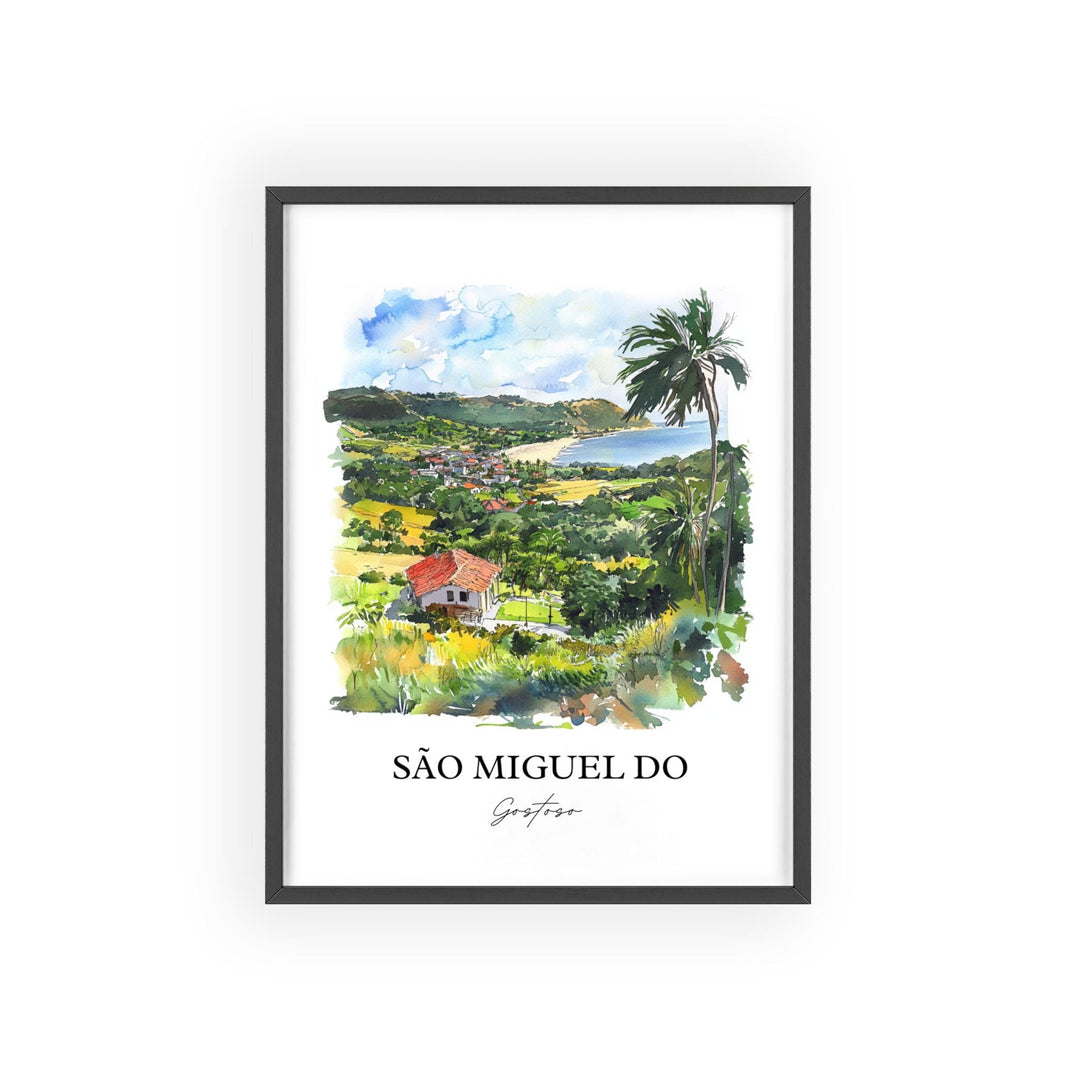 São Miguel do Gostoso Art, Rio Grande do Norte Print, Brazil Art, São Miguel do Gostoso Gift, Travel Print, Travel Poster, Housewarming Gift