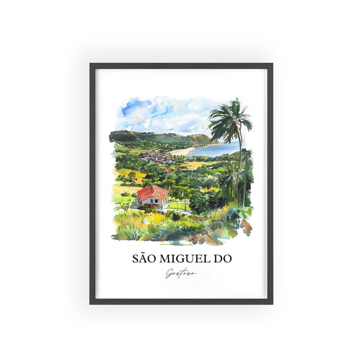 São Miguel do Gostoso Art, Rio Grande do Norte Print, Brazil Art, São Miguel do Gostoso Gift, Travel Print, Travel Poster, Housewarming Gift
