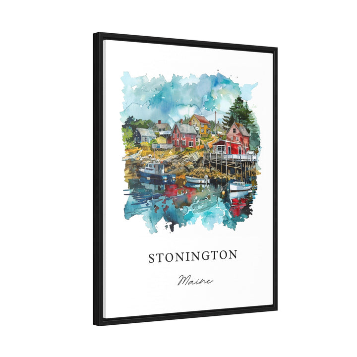 Stonington Maine Art, Stonington ME Print, Hancock County ME Watercolor, Deer Isle ME Gift,