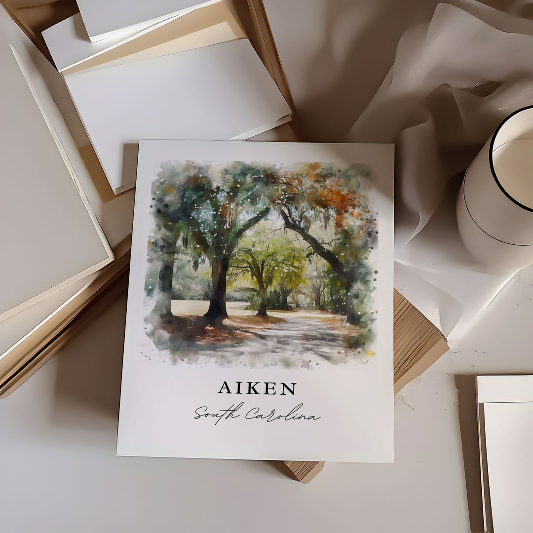 Aiken Wall Art - South Carolina Print