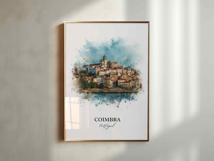 Coimbra, Portugal – Watercolor Art Print