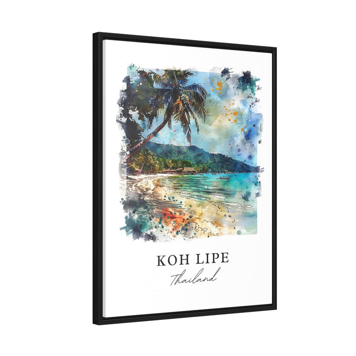 Koh Lipe Thailand Art, Koh Lipe Thailand Print, Andaman Sea Watercolor Art, Koh Lipe Gift,