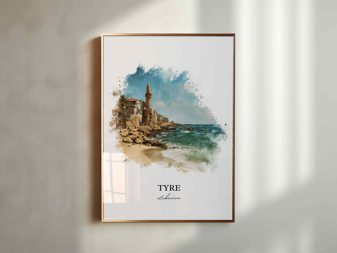 Tyre, Lebanon – Watercolor Art Print